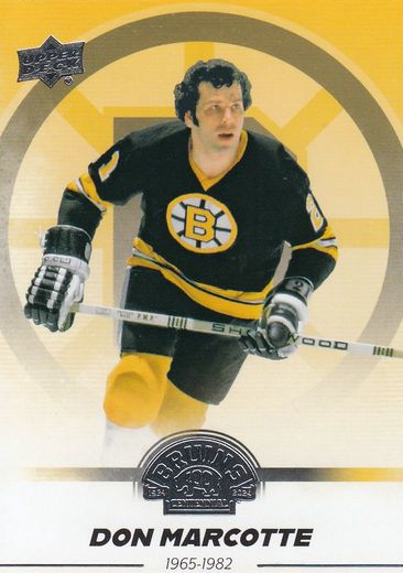 řadová karta DON MARCOTTE 23-24 UD Boston Bruins Centennial číslo 66